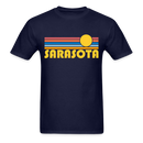 Sarasota, Florida Basic T-Shirt - Unisex Sarasota T Shirt Retro Sun - navy