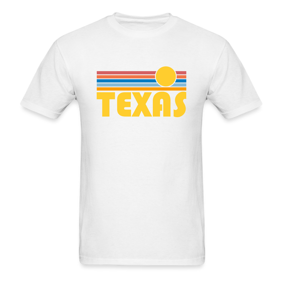 Texas Basic T-Shirt - Unisex Texas T Shirt Retro Sun - white