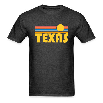 Texas Basic T-Shirt - Unisex Texas T Shirt Retro Sun - heather black