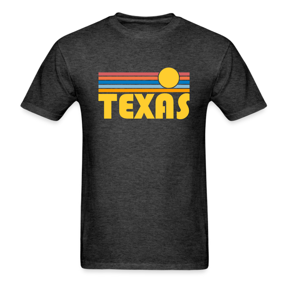Texas Basic T-Shirt - Unisex Texas T Shirt Retro Sun - heather black