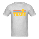 Texas Basic T-Shirt - Unisex Texas T Shirt Retro Sun - heather gray