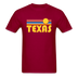 Texas Basic T-Shirt - Unisex Texas T Shirt Retro Sun - dark red