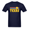 Texas Basic T-Shirt - Unisex Texas T Shirt Retro Sun - navy