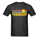Vermont Basic T-Shirt - Unisex Vermont T Shirt Retro Sun - heather black