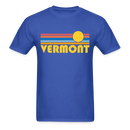 Vermont Basic T-Shirt - Unisex Vermont T Shirt Retro Sun - royal blue