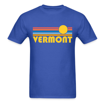 Vermont Basic T-Shirt - Unisex Vermont T Shirt Retro Sun - royal blue