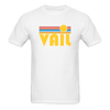 Vail, Colorado Basic T-Shirt - Unisex Vail T Shirt Retro Sun - white