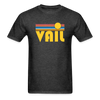 Vail, Colorado Basic T-Shirt - Unisex Vail T Shirt Retro Sun - heather black