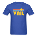 Vail, Colorado Basic T-Shirt - Unisex Vail T Shirt Retro Sun - royal blue