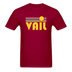 Vail, Colorado Basic T-Shirt - Unisex Vail T Shirt Retro Sun - dark red
