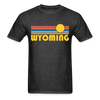Wyoming Basic T-Shirt - Unisex Wyoming T Shirt Retro Sun - heather black