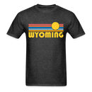 Wyoming Basic T-Shirt - Unisex Wyoming T Shirt Retro Sun - heather black