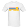 West Virginia Basic T-Shirt - Unisex West Virginia T Shirt Retro Sun