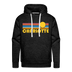 Premium Charlotte, North Carolina Hoodie - Retro Sun Premium Men's Charlotte Sweatshirt / Hoodie - charcoal grey