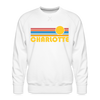 Premium Charlotte, North Carolina Sweatshirt - Retro Sun Premium Men's Charlotte Sweatshirt - white