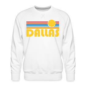 Premium Dallas, Texas Sweatshirt - Retro Sun Premium Men's Dallas Sweatshirt