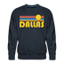 Premium Dallas, Texas Sweatshirt - Retro Sun Premium Men's Dallas Sweatshirt - navy
