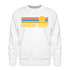 Premium Kansas City, Missouri Sweatshirt - Retro Sun Premium Men's Kansas City Sweatshirt