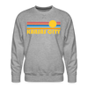 Premium Kansas City, Missouri Sweatshirt - Retro Sun Premium Men's Kansas City Sweatshirt - heather grey