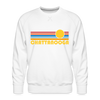 Premium Chattanooga, Tennessee Sweatshirt - Retro Sun Premium Men's Chattanooga Sweatshirt - white