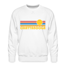 Premium Chattanooga, Tennessee Sweatshirt - Retro Sun Premium Men's Chattanooga Sweatshirt - white