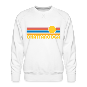 Premium Chattanooga, Tennessee Sweatshirt - Retro Sun Premium Men's Chattanooga Sweatshirt - white