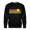 Premium Chattanooga, Tennessee Sweatshirt - Retro Sun Premium Men's Chattanooga Sweatshirt - black