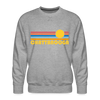 Premium Chattanooga, Tennessee Sweatshirt - Retro Sun Premium Men's Chattanooga Sweatshirt - heather grey