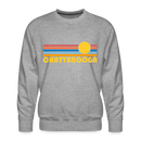Premium Chattanooga, Tennessee Sweatshirt - Retro Sun Premium Men's Chattanooga Sweatshirt - heather grey