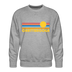 Premium Chattanooga, Tennessee Sweatshirt - Retro Sun Premium Men's Chattanooga Sweatshirt - heather grey