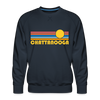 Premium Chattanooga, Tennessee Sweatshirt - Retro Sun Premium Men's Chattanooga Sweatshirt - navy