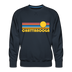 Premium Chattanooga, Tennessee Sweatshirt - Retro Sun Premium Men's Chattanooga Sweatshirt - navy