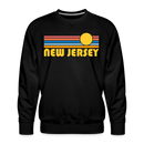 Premium New Jersey Sweatshirt - Retro Sun Premium Men's New Jersey Sweatshirt - black