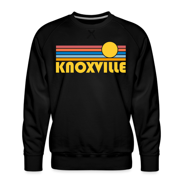 Premium Knoxville, Tennessee Sweatshirt - Retro Sun Premium Men's Knoxville Sweatshirt - black