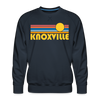 Premium Knoxville, Tennessee Sweatshirt - Retro Sun Premium Men's Knoxville Sweatshirt - navy