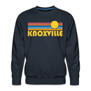 Premium Knoxville, Tennessee Sweatshirt - Retro Sun Premium Men's Knoxville Sweatshirt - navy