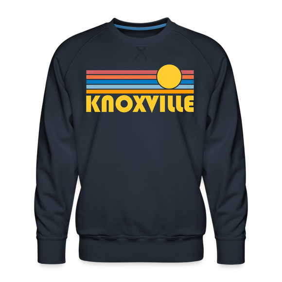 Premium Knoxville, Tennessee Sweatshirt - Retro Sun Premium Men's Knoxville Sweatshirt - navy