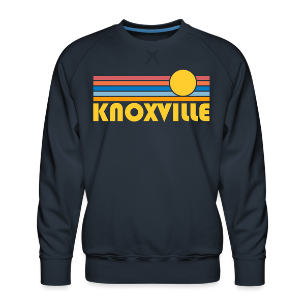 Premium Knoxville, Tennessee Sweatshirt - Retro Sun Premium Men's Knoxville Sweatshirt - navy