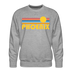Premium Phoenix, Arizona Sweatshirt - Retro Sun Premium Men's Phoenix Sweatshirt - heather grey