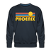 Premium Phoenix, Arizona Sweatshirt - Retro Sun Premium Men's Phoenix Sweatshirt - navy
