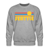 Premium Seattle, Washington Sweatshirt - Retro Sun Premium Men's Seattle Sweatshirt - heather grey