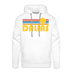 Premium Dallas, Texas Hoodie - Retro Sun Premium Men's Dallas Sweatshirt / Hoodie - white