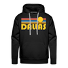 Premium Dallas, Texas Hoodie - Retro Sun Premium Men's Dallas Sweatshirt / Hoodie - black