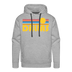 Premium Dallas, Texas Hoodie - Retro Sun Premium Men's Dallas Sweatshirt / Hoodie - heather grey