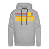 Premium Dallas, Texas Hoodie - Retro Sun Premium Men's Dallas Sweatshirt / Hoodie - heather grey