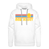 Premium New Jersey Hoodie - Retro Sun Premium Men's New Jersey Sweatshirt / Hoodie - white