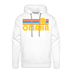 Premium Omaha, Nebraska Hoodie - Retro Sun Premium Men's Omaha Sweatshirt / Hoodie - white