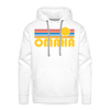 Premium Omaha, Nebraska Hoodie - Retro Sun Premium Men's Omaha Sweatshirt / Hoodie