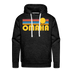 Premium Omaha, Nebraska Hoodie - Retro Sun Premium Men's Omaha Sweatshirt / Hoodie - charcoal grey
