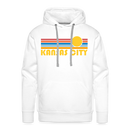 Premium Kansas City, Missouri Hoodie - Retro Sun Premium Men's Kansas City Sweatshirt / Hoodie - white